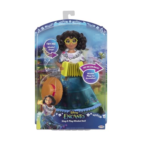 Muñeca Mirabel cantante de Encanto con acordeón que reproduce música de la película
