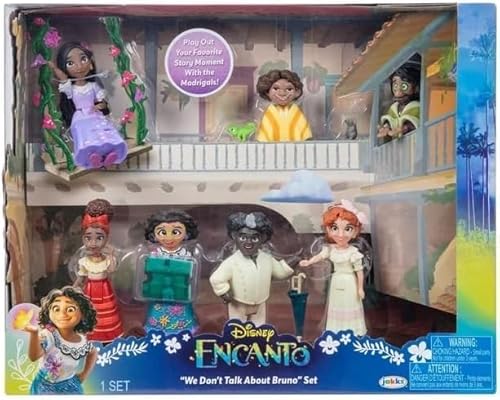 Set Encanto No Se Habla de Bruno con 7 muñecos: Mirabel, Bruno, Isabela y más