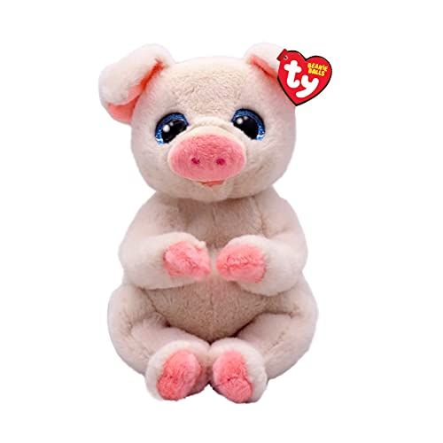 Ty Beanie Bellies Penelope, cerdita de peluche con ojos glitter
