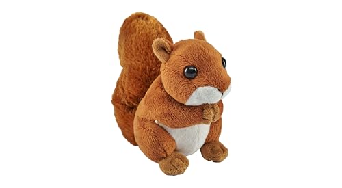 Wild Republic Pocketkins Eco, mini ardilla de peluche de 12 cm