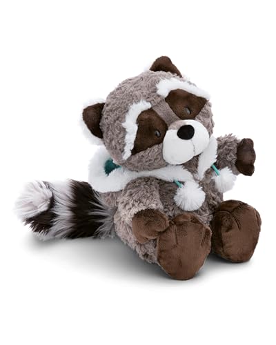 NICI Lenno, mapache de peluche con capucha de 25 cm