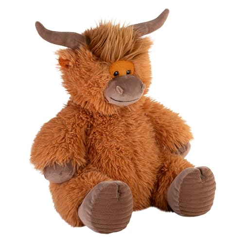 Wild Republic Snuggleluvs, vaca Highland de peluche con peso, 38 cm