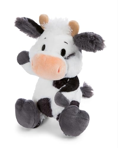 NICI Vaca de Peluche Cowluna de 22 cm, Blanco, Suave muñeco, Adorable Animal para abrazarlo y Jugar, Idea de Regalo para niños y Personas Adultas - 62251