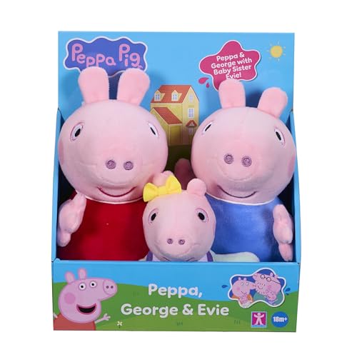 Peppa Pig Pack 3: Peppa, George y Bebé Evie